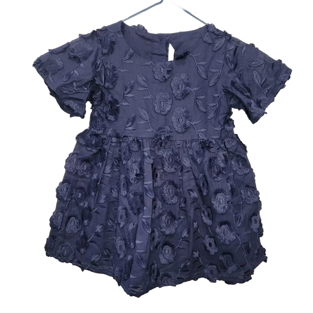 Janie and Jack Navy Floral Dress NWT